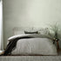 Yard Hebden Mélange Stripe 100% Cotton Duvet Cover Set Black